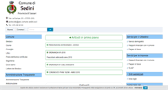 Desktop Screenshot of comune.sedini.ss.it